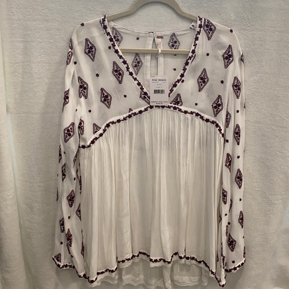 NWT Free People Ivory long sleeve